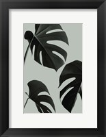 Framed Monstera Teal 5