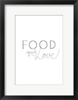 Framed Food is Love