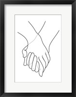 Framed Holding Hands Lines