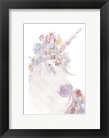 Framed Unicorn Floral