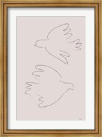 Framed Two Doves