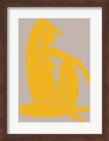 Framed Yellow Figure