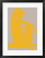 Framed Yellow Figure