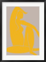 Framed Yellow Figure