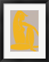 Framed Yellow Figure