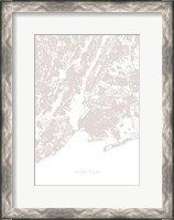 Framed New York Map