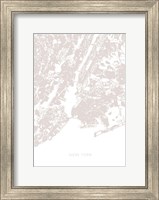 Framed New York Map