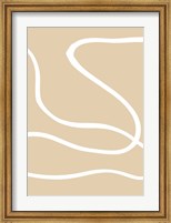 Framed Beige Lines 1