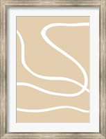 Framed Beige Lines 1