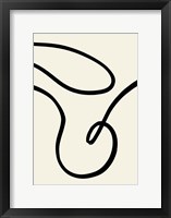 Black Lines 2 Framed Print