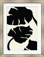 Framed Monstera Black