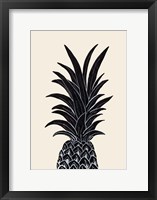 Framed Black Pineapple