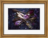 Framed Spoons & Flowers