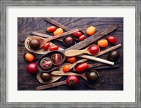 Framed Spoons & tomatoes