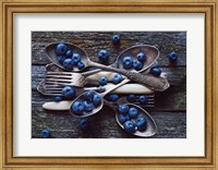 Framed Spoons & Blueberry