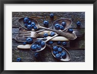 Framed Spoons & Blueberry