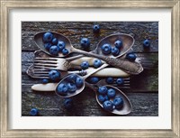 Framed Spoons & Blueberry