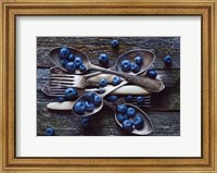 Framed Spoons & Blueberry