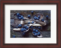 Framed Spoons & Blueberry