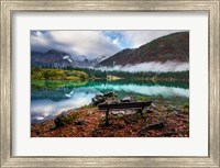 Framed Bench by the Lake