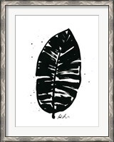 Framed Inked Leaves III