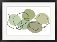 Framed Sinuous Trajectory green I