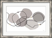 Framed Sinuous Trajectory grey I