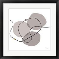 Sinuous Trajectory grey III Framed Print
