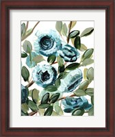 Framed Farmhouse Blue Bush IV