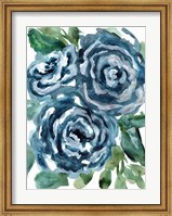 Framed Gentle Roses Blue