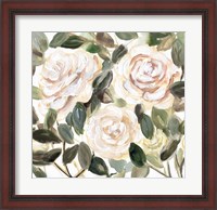 Framed Gentle Roses Yellow II