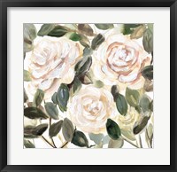 Framed Gentle Roses Yellow II