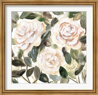 Framed Gentle Roses Yellow II