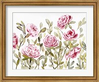 Framed Gentle Rosegarden Pink
