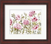 Framed Gentle Rosegarden Pink