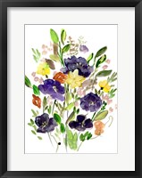 Framed Purple Spring Bunch I