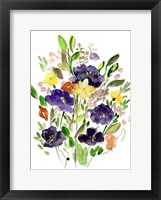 Framed Purple Spring Bunch I