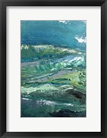 Blue Mountainscape II Framed Print