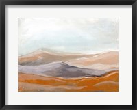Framed Orange Tinted Hillside