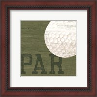 Framed 'Golf Days XII-Par' border=