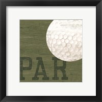 Framed 'Golf Days XII-Par' border=