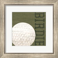 Framed 'Golf Days XIII-Birdie' border=