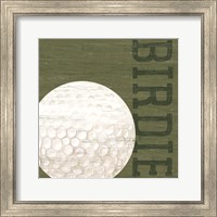Framed 'Golf Days XIII-Birdie' border=