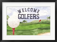 Framed Golf Days landscape I-Welcome