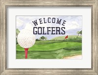 Framed Golf Days landscape I-Welcome