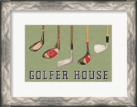 Framed Golf Days landscape II-Golfer House
