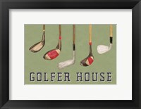 Framed Golf Days landscape II-Golfer House