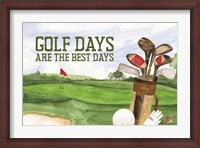 Framed Golf Days landscape IV-Best Days
