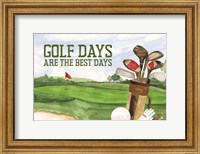 Framed Golf Days landscape IV-Best Days