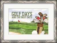 Framed Golf Days landscape IV-Best Days